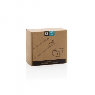 Logotrade ärikingitused pilt: Boost RCS taaskasutatud PET 20W tüüpi C 2 tk laadimiskomplekt