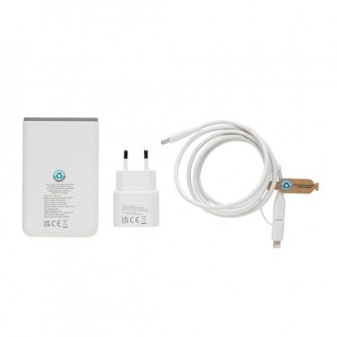 Logotrade firmakingid pilt: Surge RCS taaskasutatud PET 20W tüüpi C 3 tk laadimiskomplekt