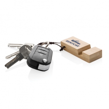 Logotrade reklaamkingitused pilt: Standkey bambusest võtmehoidja telefonialus