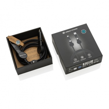 Logo trade firmakingi pilt: Oakland RCS taaskasutatud plastist 6-ühes kiirlaadimiskaabel 45 W