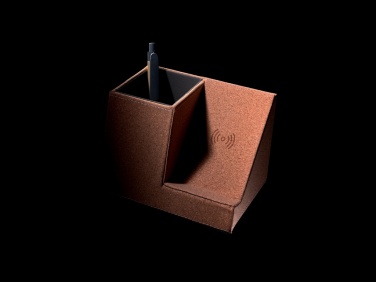 Logo trade reklaamkingid foto: Korgist pliiatsihoidja ja 5W juhtmevaba laadija