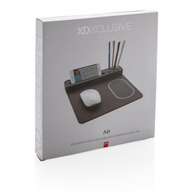 Logo trade reklaamtooted foto: Air hiirematt 5W juhtmevaba laadimise ja USB-ga