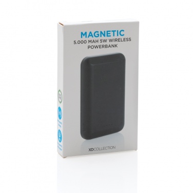 Logo trade ärikingituse pilt: Magnetiline 5000 mAh 5W juhtmevaba akupank