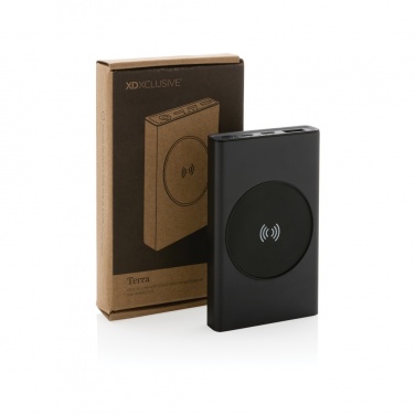 Logotrade reklaamtooted pilt: Terra RCS taaskasutatud alumiiniumist 5000 mAh akupank 5W juhtmevaba