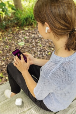 Logo trade reklaamtoote pilt: TWS kõrvaklapid UV-C steriliseerivas laadimisümbrises