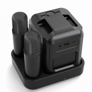 Logotrade reklaamkingitused pilt: Singvibe RCS taaskasutatud plastikust karaokekomplekt topeltmikrofoniga