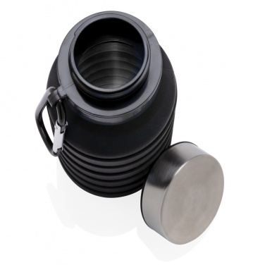 Logotrade ärikingituse foto: Lekkekindel kokkupandav kaanega silikoonpudel