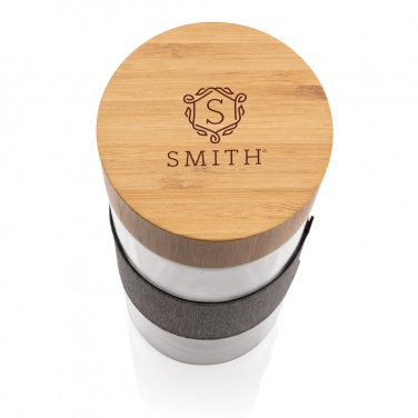 Logotrade firmakingituse foto: Impact topeltseinaga borosilikaatklaasist pudel