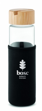 Logo trade reklaamkingid foto: Klaaspudeli bambusest kaas 600ml