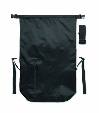 Logotrade firmakingi foto: RPET veekindel rolltop kott