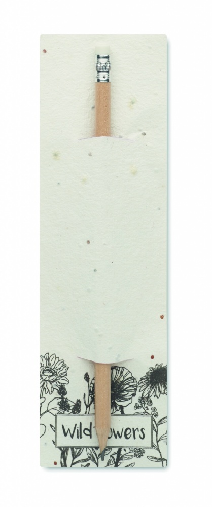 Logotrade ärikingid pilt: Naturaalne pliiats seemnetega kotis