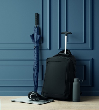 Logotrade firmakingitused pilt: Ratastega kaasaskantav seljakott, valmistatud 600D RPET-polüestrist.