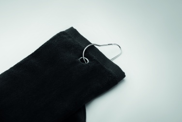 Logotrade reklaamtoote foto: Puuvillane golfirätik riidepuuga