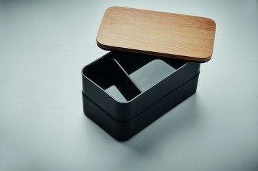 Logotrade firmakingid pilt: PP-st lõunakarp ja bambusest kaas