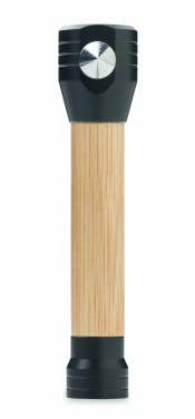 Logo trade ärikingid foto: 3-ühes bambusest taskulamp koos avariivasara ja turvavöölõikuriga