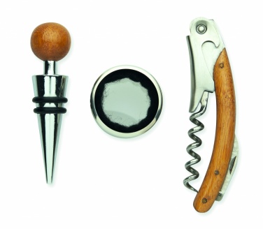 Logo trade ärikingituse pilt: Veinikomplekt bambuskarbis