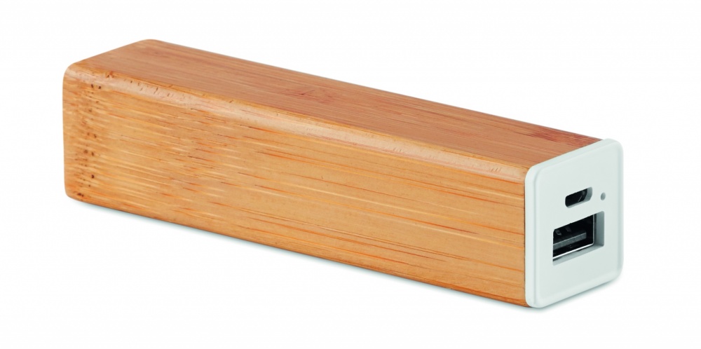 Logotrade meene foto: Bambusest akupank 2200 mAh POWERBAM