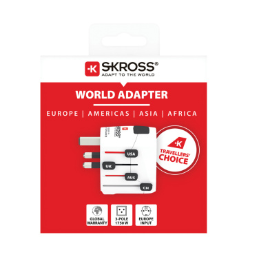 Logo trade reklaamtoote pilt: SKROSS Pro 3-pooluseline maailmareisi adapter