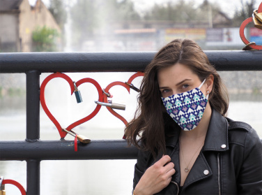 Logo trade meened foto: VENUS PRO puuvillane näomask koos HEPA filtri taskuga 1378165