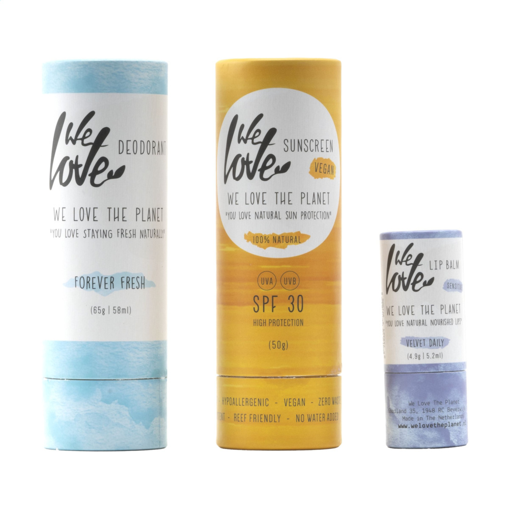 Logo trade reklaamkingituse pilt: Hooldustoodetega kinkekomplekt We Love The Planet