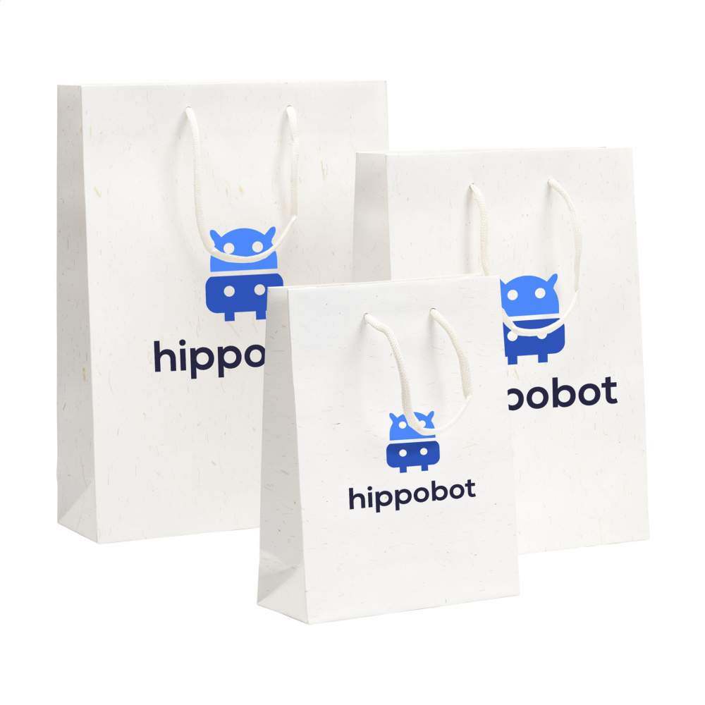 Logo trade meened foto: Õlgkiududega taaskasutatud Leaf It Bag (180 g/m²) M