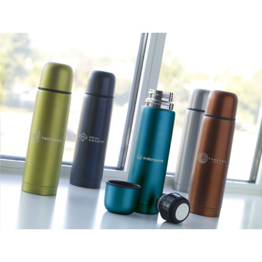 Logotrade reklaamkingituse foto: Frosted Bottle RCS Recycled Steel 500 ml termopudel