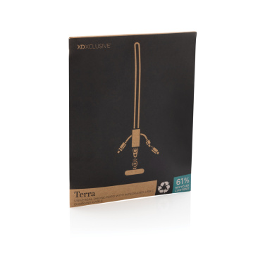 Logo trade ärikingid foto: Terra RCS taaskasutatud PET telefoni kaelapael kahe laadimiskaabliga