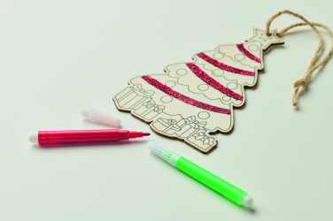 Logotrade ärikingituse foto: Puidust jõulupuu värvimiskomplekt