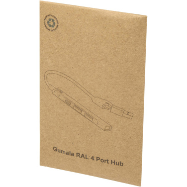 Logotrade reklaamkingid pilt: Alkaid 4-pordiline USB-A ja Type-C jaotur kahe sisendiga