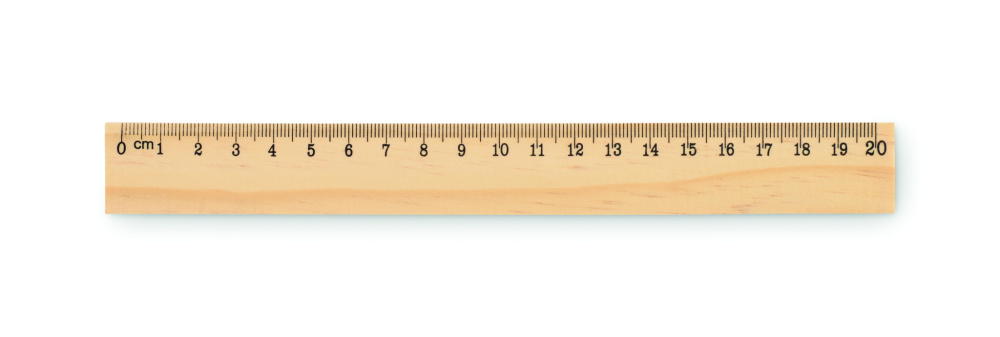 Logo trade meene pilt: RULER20 puidust joonlaud 20cm