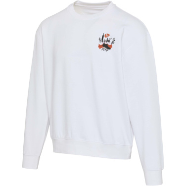 Logotrade reklaamtooted pilt: Boris 280 g/m2 unisex OCS orgaaniline ülisuur ümara kaelusega kampsun