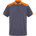 Samurai 160 g/m2 unisex antibakteriaalne lühikeste varrukatega polosärk, Plii / oranž