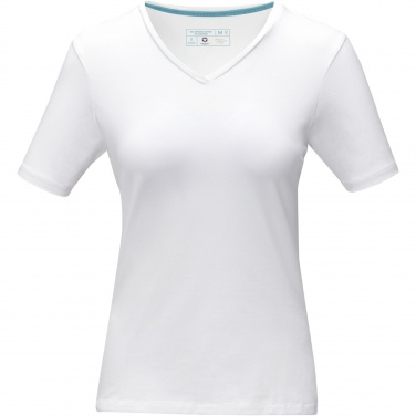 Logotrade liikelahjat kuva: Kawartha short sleeve women's organic V-neck t-shirt