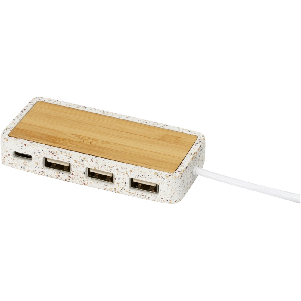 Logo trade mainoslahjat tuotekuva: Terrazzo USB 2.0 -hubi