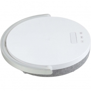 Logo trade liikelahja kuva: Prixton 10 W:n 4-in-1-Bluetooth®-kaiutin LED-valolla ja langattomalla latausalustalla