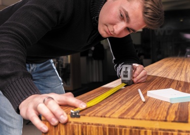 Logo trade mainoslahjat ja liikelahjat kuva: 5m/19mm mittanauha sulkurenkaalla