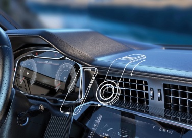 Logotrade mainoslahjat ja liikelahjat tuotekuva: DriveGrip RCS muovinen magneettinen puhelinpidike autoon