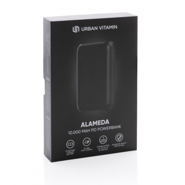 Logotrade mainoslahja tuotekuva: Urban Vitamin Alameda 10000 mAh PD varavirtalähde