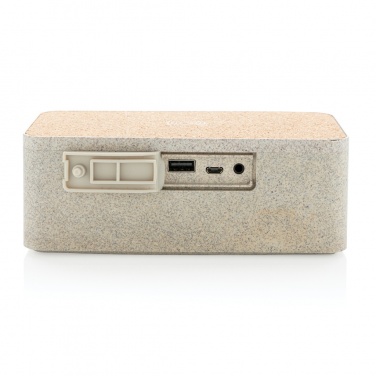 Logo trade mainostuotet tuotekuva: Langaton ja lataava vehnänolkikaiutin