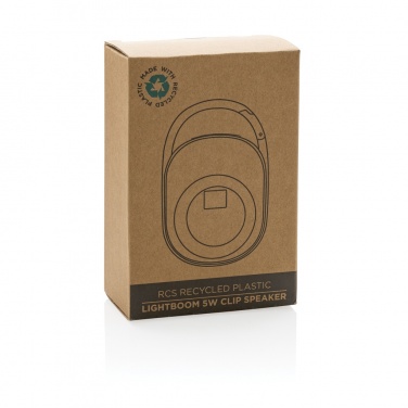 Logo trade mainoslahjat ja liikelahjat kuva: RCS Lightboom 5W clip-kaiutin kierrätetystä muovista