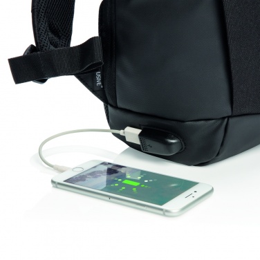 Logotrade mainostuote tuotekuva: Madrid – USB-laptopreppu, RFID-suojaus - PVC vapaa
