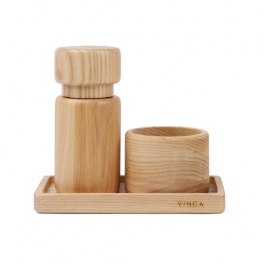 Logotrade liikelahja mainoslahja kuva: VINGA Retro FSC® tuhka puu-pippuri- ja suolasetti
