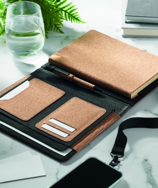 Logo trade liikelahja kuva: A5 kansio korkkia