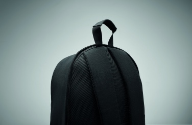 Logotrade mainoslahjat kuva: 15 tuuman kannettava reppu kierrätetystä esikulutetusta puuvillasta ja kierrätetystä polyesteristä mukautettavalla painatuksella