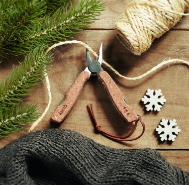 Logotrade mainoslahja tuotekuva: Linkkuveitsi korkkia pihdeillä