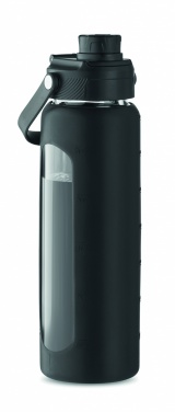 Logotrade mainoslahja tuotekuva: Lasipullo hylsyllä 750 ml