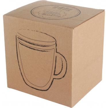 Logotrade liikelahja mainoslahja kuva: Kaksiseinäinen lasikuppi GERTHE 350 ml