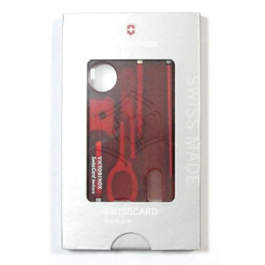 Logo trade mainostuote kuva: Monitoiminen SwissCard-kynsienhoitoaine Victorinox