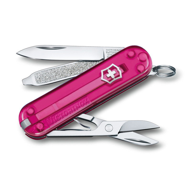 Logo trade mainoslahja ja liikelahja tuotekuva: Taskuveitsi Classic SD läpinäkyvä Victorinox