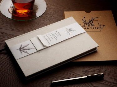 Logo trade mainoslahjat tuotekuva: Kierrätetty hamppu Notebook 209734300